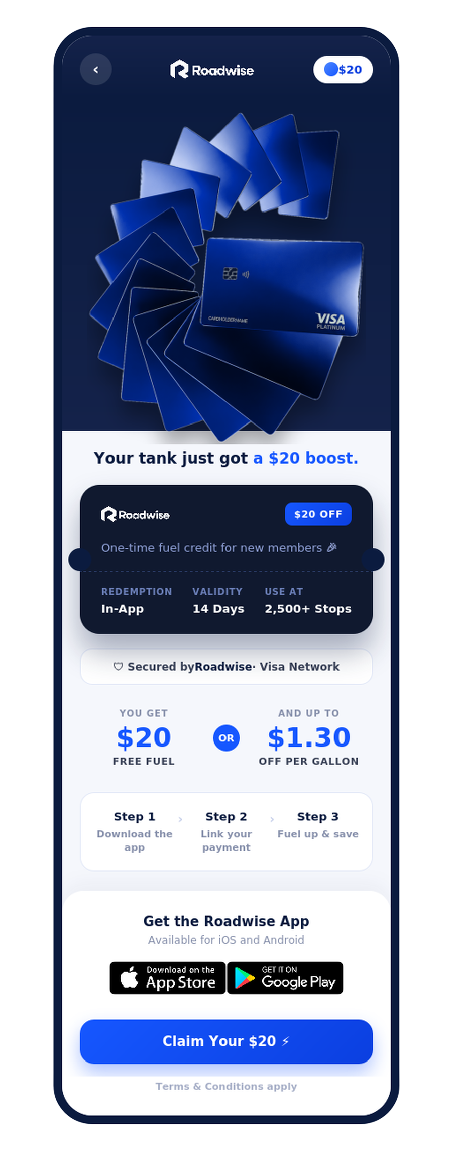 Roadwise email campaign mockup